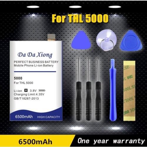 High quality 6500mAh Battery for THL 5000 THL5000 cell phone battery