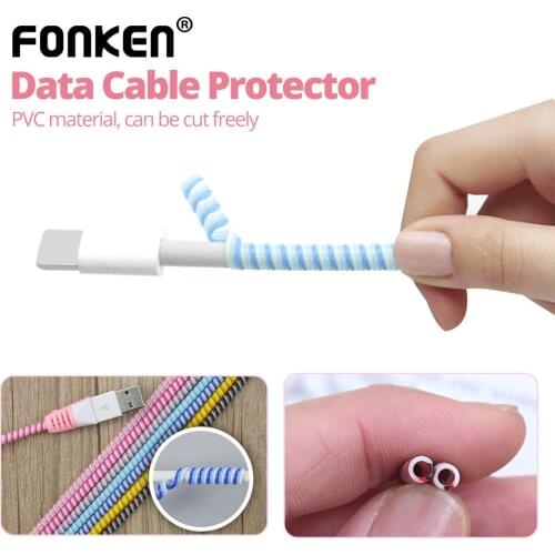 140cm USB Cable Winder Protector for iphone XR XS Max Pro Earphone Wire Cord Protective Sleeve Data Charge Line Protection Cover