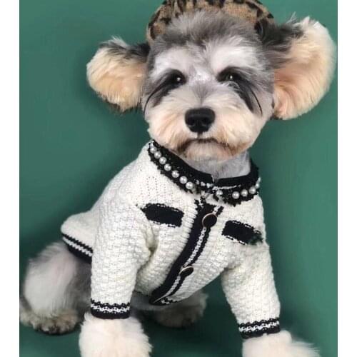 Puppy Dog Sweater Winter Warm Clothing for Small Dogs Christmas Costume Chihuahua Coat Knitting Crochet Cloth Jersey B951