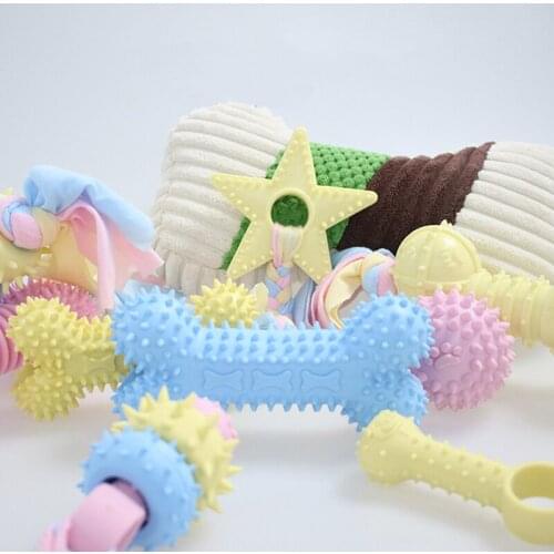 1pcs Pet Dog Toy Chew Squeaky Rubber Toys Vocal Molar Rubber Toy Funny Nipple Ball for Cat Puppy Baby Dogs Interactive Training