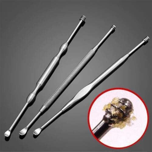 1PCS Stainless Steel Ear Picks Ear Wax Pickers Wax Removal Curette Remover Cleaner Ear Care Tool EarPick Facial Beauty Tools