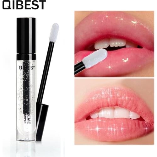 1PCS Moisturizer Lip Plumper Gloss Volume Long Lasting Waterproof Clear Makeup Repairing Reduce Lip Fine Lines Sexy Big Lip Oil