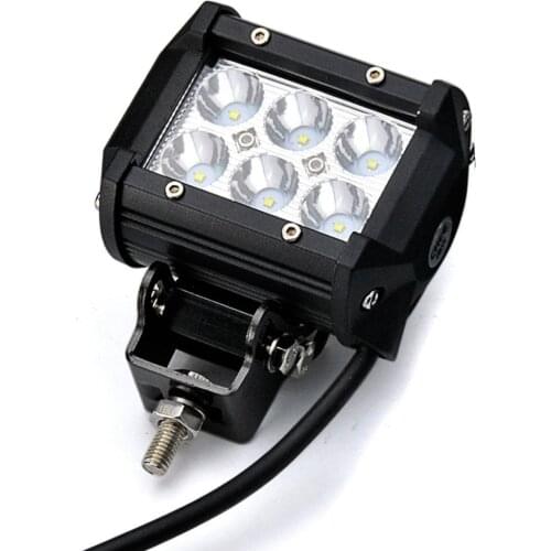 10pcs/lot 18W CREE LED Work Light Flood Spot Light Offroad Driving LED Light Bar 12V 24V 4x4 Truck Motorcycle Boat Tractor Barra