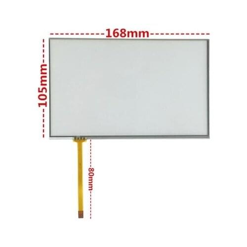 168*105 mm New 7.1 inch resistive touch screen The metal faces up