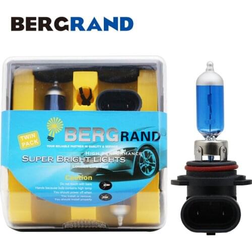 2PCS Luz 9006 HB4 5000K Halogen Lamp 12V 55W Car Headlight Bulb Fog Lights Hard Glass P22d Dark Blue Light Bulbs For Cars