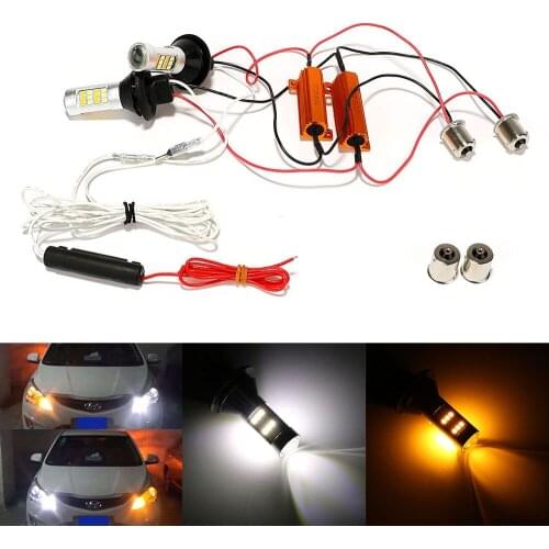 2 In 1 1156 42 LEDs DC 12V Universal Car Turn Signal Light LED Car DRL 2Pcs/Set Daytime Running Lights Auto Lamps