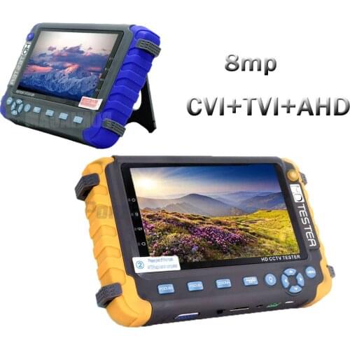5 Inch Tft Lcd Hd 8Mp Tvi Ahd Cvi Cvbs In One Cctv Tester Analog Security Camera Tester Monitor Vga Hdmi Input Wrist Design