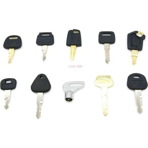 Excavator accessories For CATERPILLAR CAT KOMATSU PC XCMG HYUNDAI VOLVO EC HITACHI ZX Full car key Ignition key