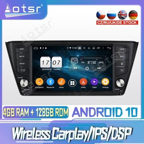 Android 10 PX6 128G For SKODA Jetta 2013 + Carplay DVD GPS Navigation Auto Radio Stereo Video Multimedia Player HeadUnit 2din