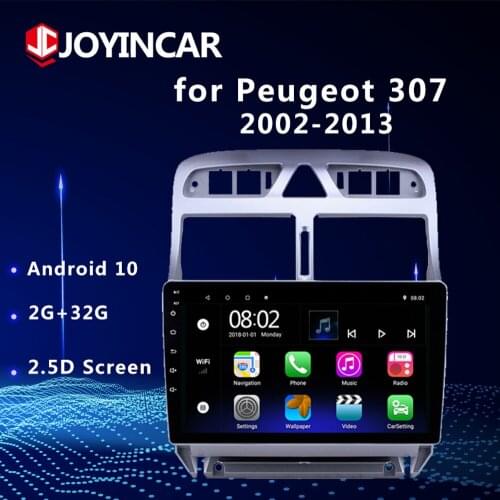 2G + 32G Android 10.1 Car Radio Multimedia Player For Peugeot 307 307CC 307SW 2002-2013 GPS Navigation CarPlay WIFI 2DIN NO DVD
