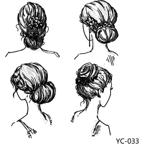 AZSG Pretty Girl’s Hairstyle Clear Stamps For DIY Scrapbooking/Card Making/Album Decorative Silicone Stamp Crafts