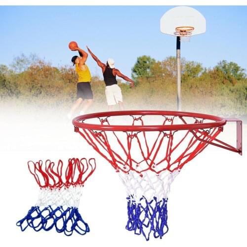 6 Mm Basketball Rim Mesh Net Durable Basketball Net Standard Hoop Fits Mesh Goal Basketball Nylon Heavy Net Rims Rim Duty T5C5