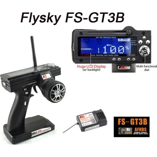 Flysky FS-GT3B FS GT3B 2.4G 3ch RC System Gun remote control transmitter & FS-GR3E receiver For RC Car RC Boat