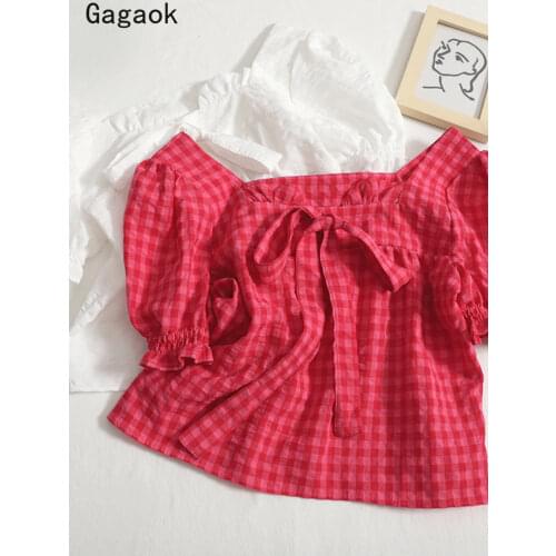 Gagaok Women's Plaid Shirts