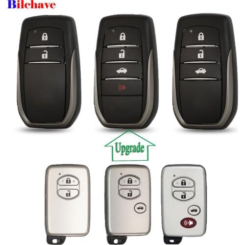 Bilchave Upgrade 2/3/4 Buttons Intelligent Remote Control Car Key Shell For Toyota C-hr Land Cruiser 200 Avensis Auris Corolla