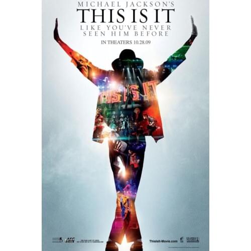 Michael Jackson Poster Silk Fabric Poster Print Cloth Fabric Wall Poster Custom Satin Poster 40X60cm,50X75cm,60X90cm