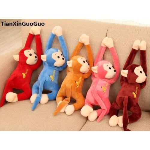 Lovely monkey plush toy about 35cm cartoon long arms monkey soft doll baby toy ,birthday gift b2700