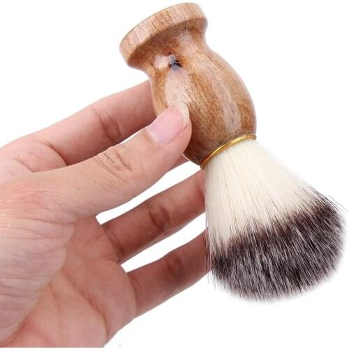Men Shaving Brush Badger Hair Shave Wooden Handle Facial Beard Cleaning Appliance High Quality Pro Salon Tool Safety Razor Brush