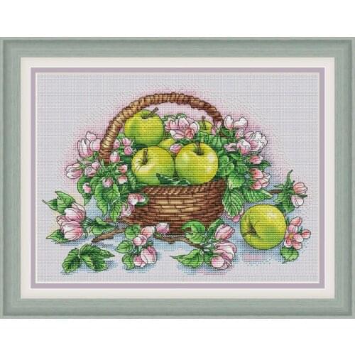 Green apple Cross Stitch Kit Packages Counted Cross-Stitching Kits New Pattern NOT PRINTED Cross stich Painting Set