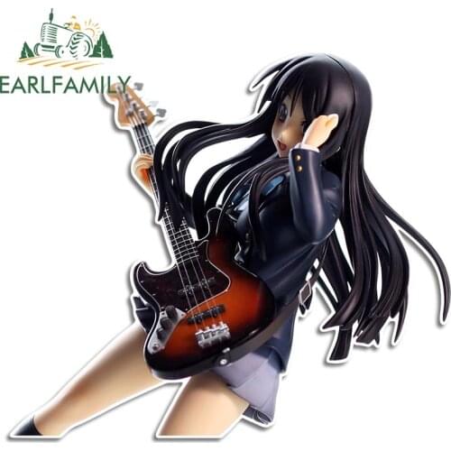 EARLFAMILY 13cm For K-on Car Stickers Creative Decal Occlusion Scratch Vinyl Material Decals Auto Air Conditioner Decor