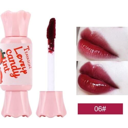 New Candy shape Sexy Red Lip Velvet Lip Gloss Long Lasting Waterproof Moisturizing Liquid Lipstick Lip Glaze Lovely Make Up