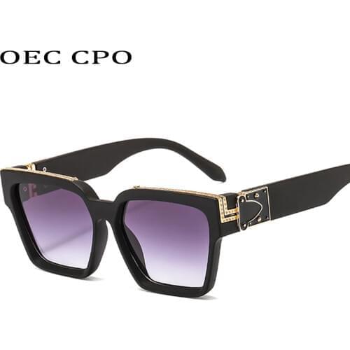 New Vintage Square Sunglasses Womens Men Retro Brand Designer Fashion Colorful Sun Glasses Female Eyewear UV400 Oculos De Sol