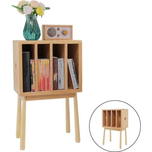 Handmade 1:12 Scale Dollhouse Miniature Magazine Rack Book Shop Living Room