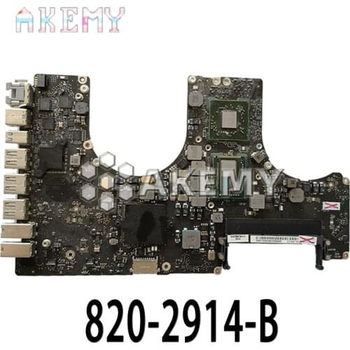 Tested A1297 Motherboard for MacBook Pro 17" 2009 2010 A1297 Logic Board 2.53GHz 820-2849-A 661-5472 2011 2.2GHz 820-2914-B