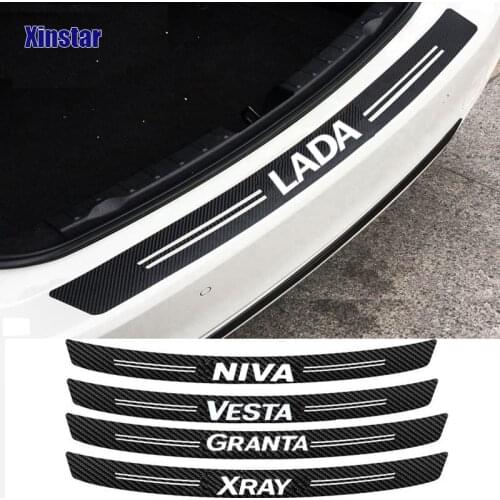 Carbon Fiber Bumper Protection Sticker For Lada Vesta Xray Largus Granta NIVA