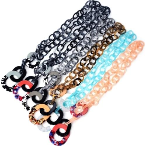 BOJIU New fashion and noble chain long necklaces acrylic necklaces for women 2019 NK1030