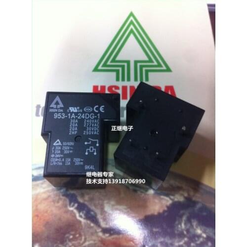2pcs/lot New and original Relays 953-1A-24DG-1 4PIN 30A normally open HF105F-1