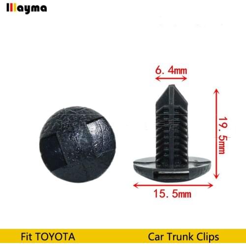 20pcs Auto car plastics clips Push Type Rivet Retainer Clamp Auto Trunk Lining Fastener Clip for Toyota Reiz Camry Corolla Crown