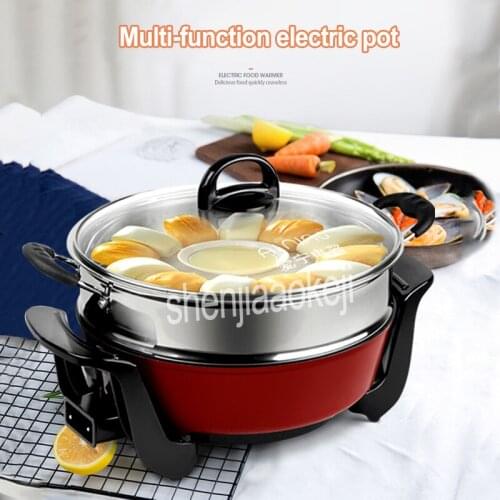220v/50hz 5L Electric cooker Non-stick pan Electric wok frying pan Multi-function for hot pot noodle frying stew steam cooker