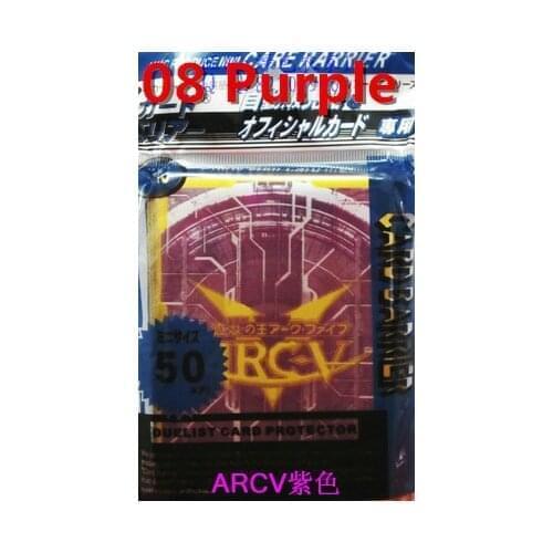 250 PCS (5 Bags) YuGiOh card sleeves ARC-V Board games card protector 10 colors 50 pcs/bag free shipping