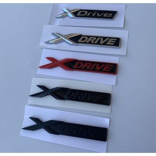 3D ABS XDrive X Drive Fender Trunk Emblem Badge Car sticker For BMW X1 X3 X4 X5 X6 F10 F20 F30 E39 E46 E60 E70 E90 accessories