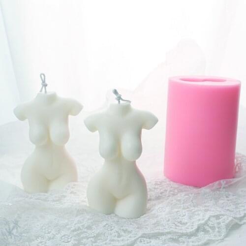 3D Body Candle Mold Body Woman Silicone Wax Mould Soap Making Mold Female Design Art Candle Making Cake Decorating Moulds
