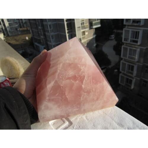 4250g Rose Quartz Crystal Pyramid Loving Healing