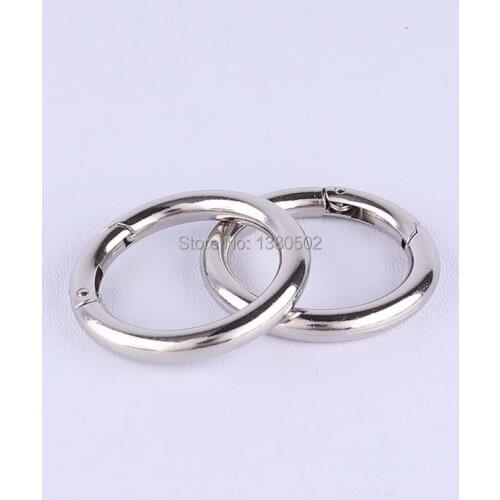 5pcs/lot 48mm Metal O Ring clip buckles spring hook Key Chain for Backpack