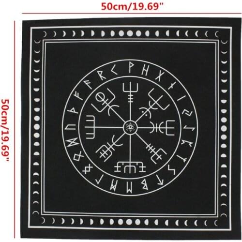 50*50cm Non-woven Tarot Tablecloth Rune Divination Altar Patch Tarot Table Cover