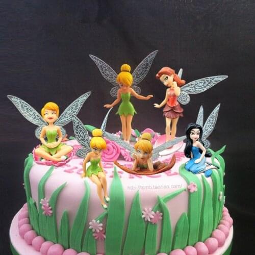 6 pcs/ lot fairy princess fairy ornaments baking the cake decoration