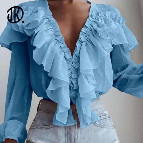 Ang fou Women's Blue Shirts