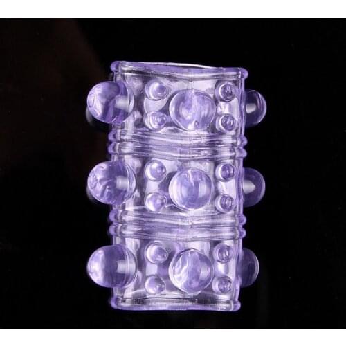 Hot Sale Reusable Silicone Time Delay Male Penis Extension Sleeves Adult Sex Toys Random