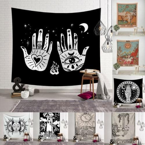 Indian Mandala Tapestry Wall Hanging Tarot Card Tapestries Wall Hanging Astrology Divination Bedspread Beach Mat