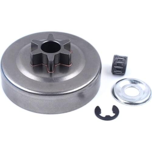 Quality 3/8 Pitch 6T Clutch Drum Sprocket Washer E-Clip Kit For STIHL 017 018 021 023 025 MS170 MS180 MS210 MS230 MS250 Chainsaw