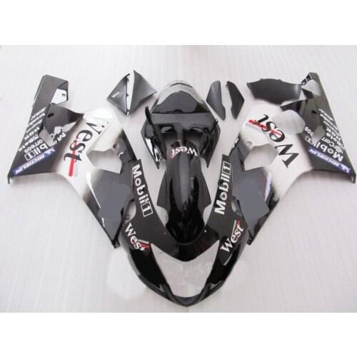 Injection Mold Fairing kit for GSXR600 750 K4 04 05 GSXR 600 GSXR750 2004 2005 ABS White black Fairings set+Gifts SF66
