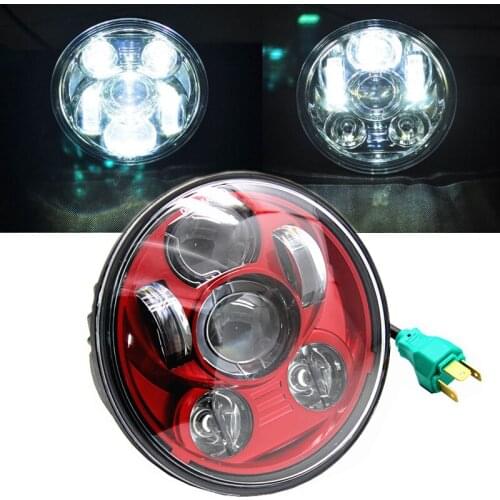 5-3/4" Round Headlamp for Dyna Sportster 1200 883 Parts Turn Signal Light 5.75 Inch Projector LED Moto Headlight