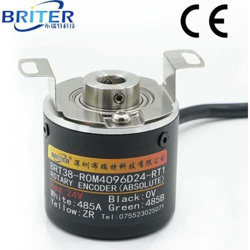 Megnetic Absolute Rotary Encoder Briter Power-off Memory Blind Hole RS485 Multi-turns 24turns 4096PPR High Precision Mini Size