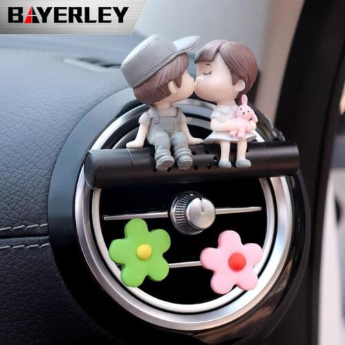 Cute Car Perfume Solid Aromatherapy Air Conditioner Port Decoration Interior Accessories Accessories Freshener Lady