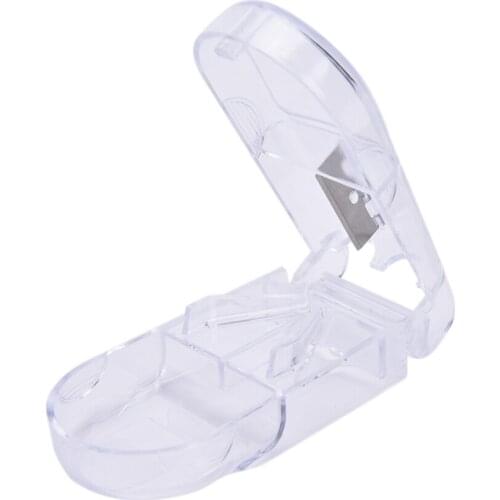 Mini Useful 1PCS Portable Storage Box Medicine Pill Holder Tablet Cutter Splitter Pill Case 4 Colors