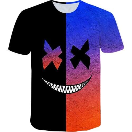 3D Printing Mens T-shirts Summer O-neck Shirt Top XOXO Series Spanish, American, Russian Street Fashion Clothes